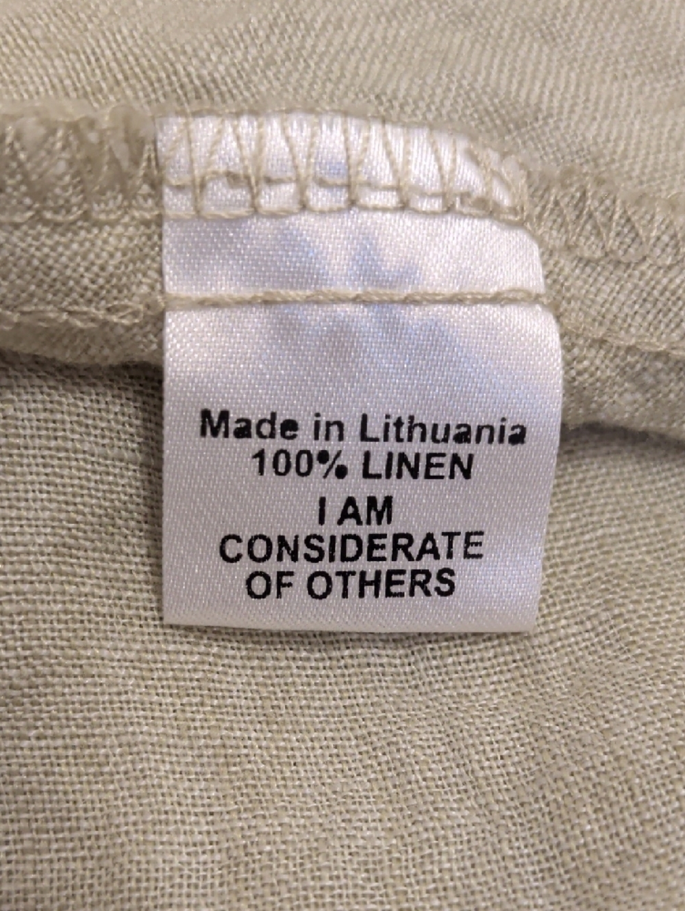 Flax 100% Linen 38" Long Skirt Bias Cut Sage Green Neutral Natural Fiber - Picture 6 of 9
